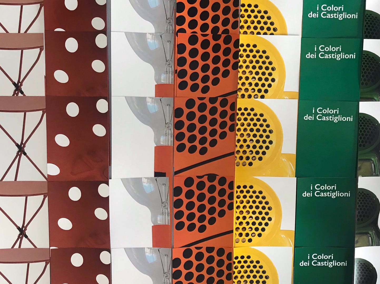 IL DESIGN DEI CASTIGLIONI | HARRY BERTOYA GALLERY Analysis and encoding of the iconic products of the Castiglioni brothers, and creation of a representative color chart.