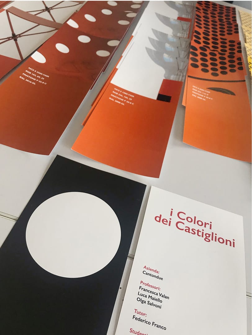 IL DESIGN DEI CASTIGLIONI | HARRY BERTOYA GALLERY Analysis and encoding of the iconic products of the Castiglioni brothers, and creation of a representative color chart.